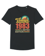 Vintage 1983 limited edition Tricou mânecă scurtă guler larg Bărbat Skater