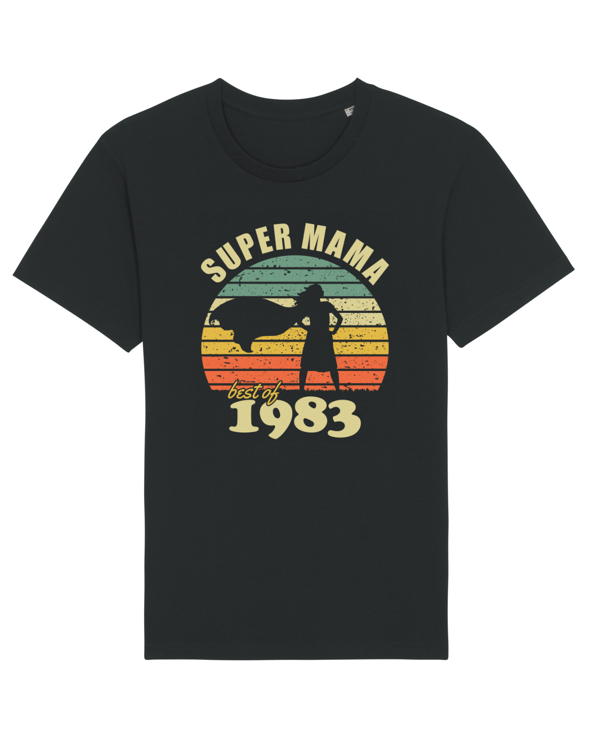 Tricou mânecă scurtă Unisex Rocker Black
