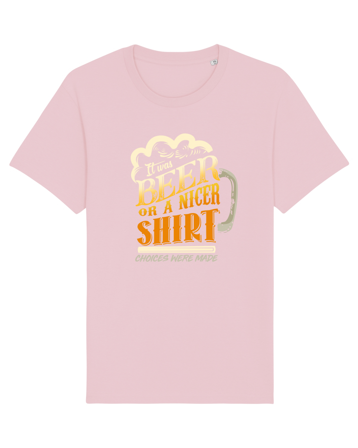 Tricou mânecă scurtă Unisex Rocker Cotton Pink