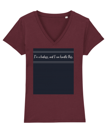 i m a badass ana i can handle this3 Burgundy