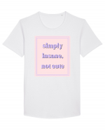 simply insane not cute Tricou mânecă scurtă guler larg Bărbat Skater