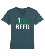 I love beer Tricou mânecă scurtă guler V Bărbat Presenter