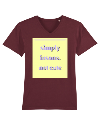 simply insane not cute2 Burgundy
