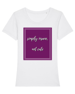 simply insane not cute3 Tricou mânecă scurtă guler larg fitted Damă Expresser