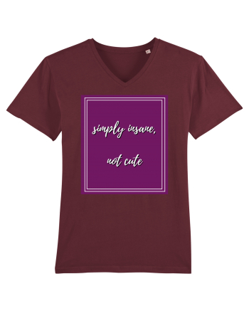 simply insane not cute3 Burgundy