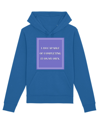 i am capable of completing it on my  own Royal Blue