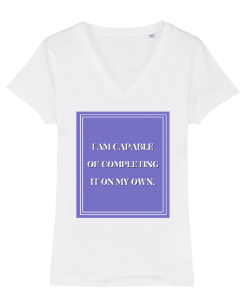 i am capable of completing it on my  own White