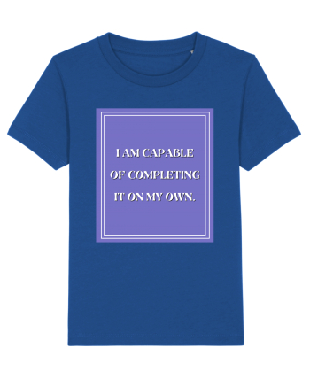 i am capable of completing it on my  own Majorelle Blue
