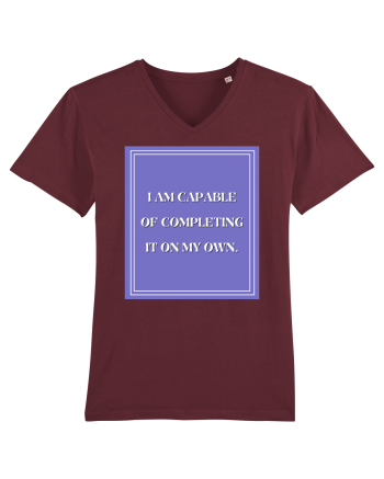 i am capable of completing it on my  own Burgundy