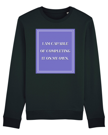 i am capable of completing it on my  own Black
