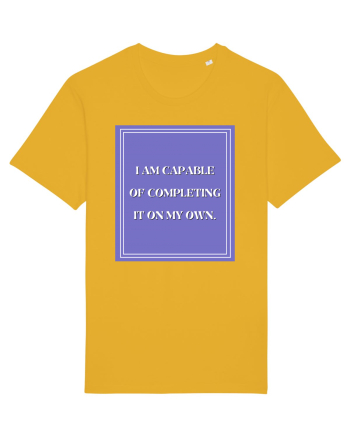 i am capable of completing it on my  own Spectra Yellow