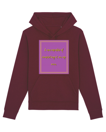 i am capable of completing it on my  own2 Burgundy