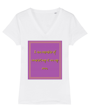 i am capable of completing it on my  own2 White