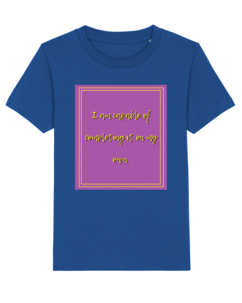 i am capable of completing it on my  own2 Majorelle Blue