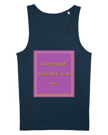 i am capable of completing it on my  own2 Navy