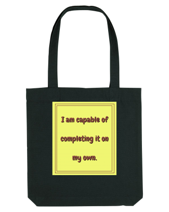 i am capable of completing it on my  own3 Black