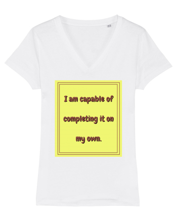 i am capable of completing it on my  own3 White
