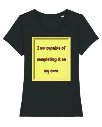 i am capable of completing it on my  own3 Black
