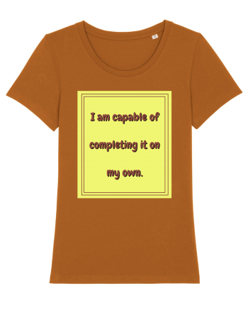 i am capable of completing it on my  own3 Roasted Orange