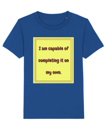 i am capable of completing it on my  own3 Majorelle Blue