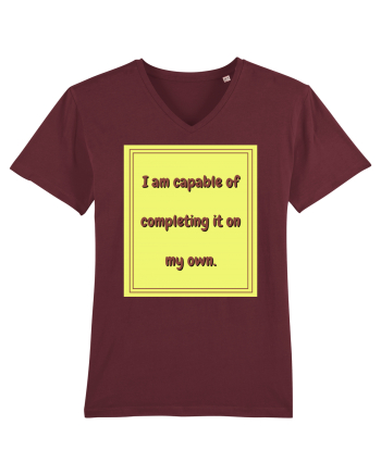 i am capable of completing it on my  own3 Burgundy