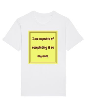 i am capable of completing it on my  own3 White