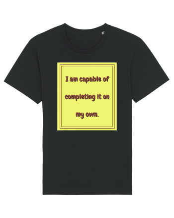 i am capable of completing it on my  own3 Black