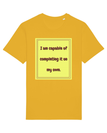 i am capable of completing it on my  own3 Spectra Yellow