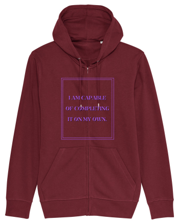 i am capable of completing it on my  own4 Burgundy