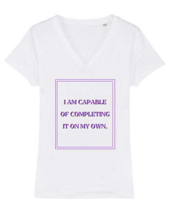 i am capable of completing it on my  own4 White