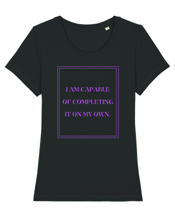 i am capable of completing it on my  own4 Black