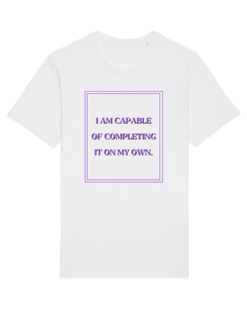 i am capable of completing it on my  own4 White