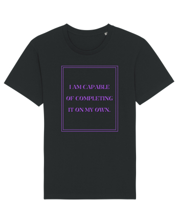 i am capable of completing it on my  own4 Black