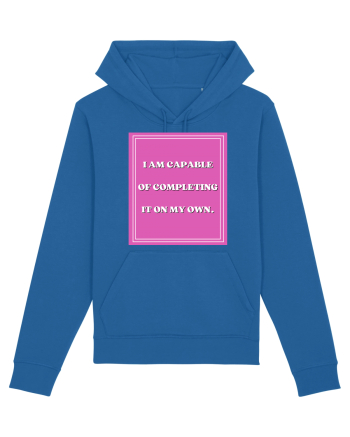 i am capable of completing it on my  own5 Royal Blue