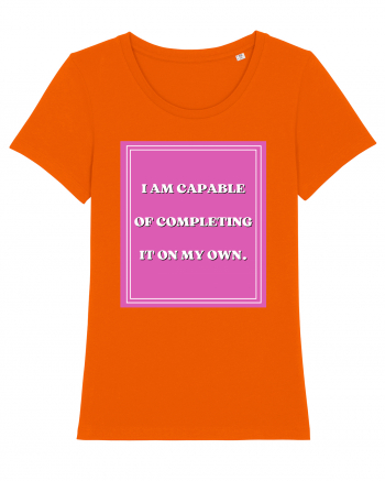 i am capable of completing it on my  own5 Bright Orange