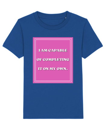 i am capable of completing it on my  own5 Majorelle Blue