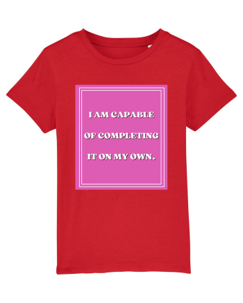 i am capable of completing it on my  own5 Red