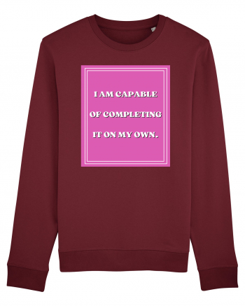 i am capable of completing it on my  own5 Burgundy