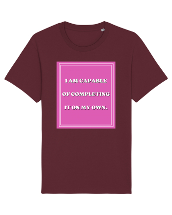 i am capable of completing it on my  own5 Burgundy