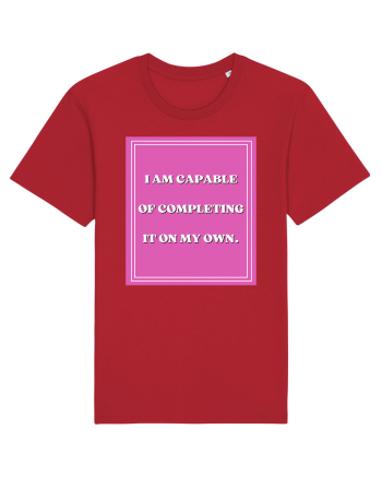 i am capable of completing it on my  own5 Red
