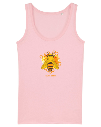 I love bees Cotton Pink