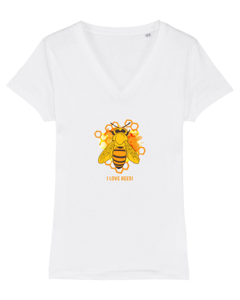 I love bees White