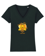 I love bees Tricou mânecă scurtă guler V Damă Evoker