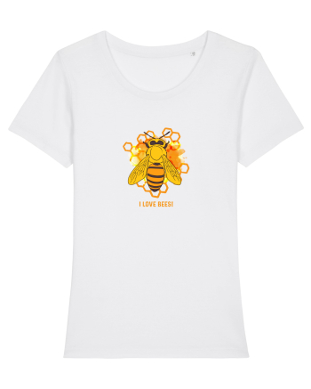I love bees White