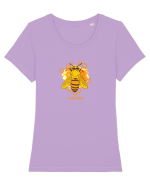 I love bees Tricou mânecă scurtă guler larg fitted Damă Expresser