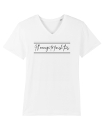i ll manage to finish this Tricou mânecă scurtă guler V Bărbat Presenter