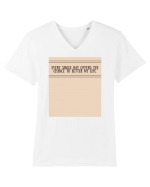 every single day offers the chance to better my life Tricou mânecă scurtă guler V Bărbat Presenter
