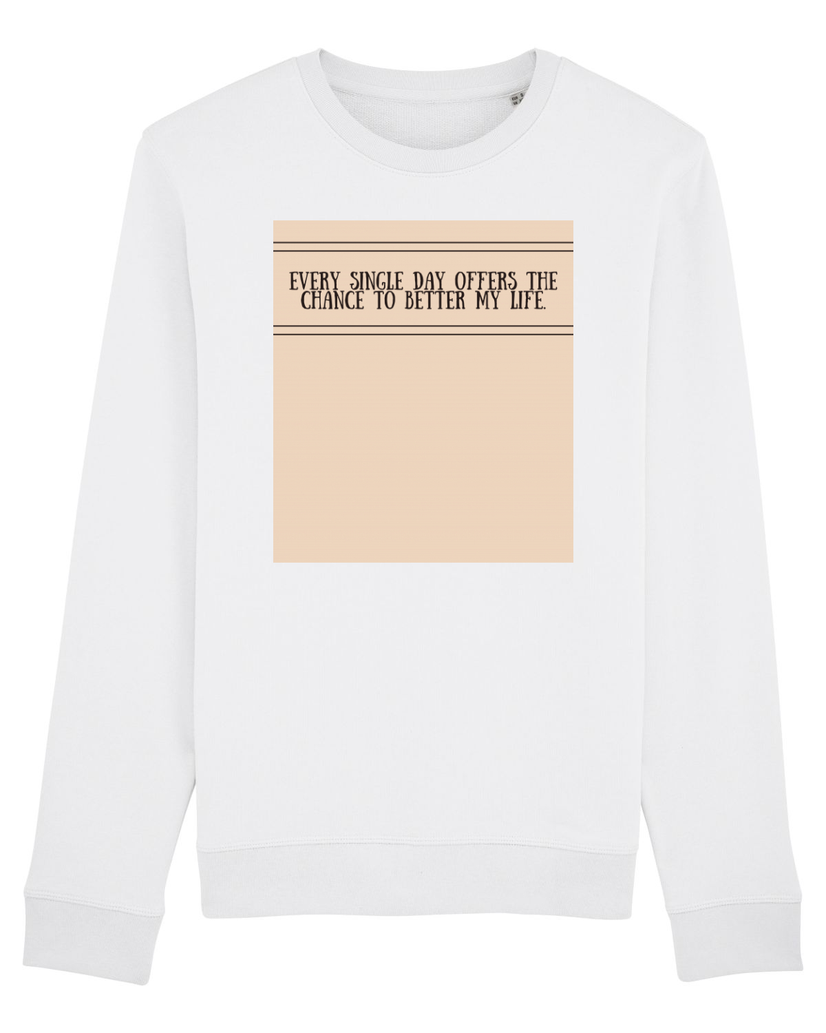 Bluză mânecă lungă Unisex Rise White