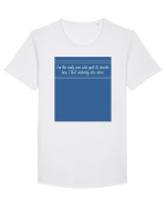 i am the only one who gets to decide how i feel: nobody else does Tricou mânecă scurtă guler larg Bărbat Skater