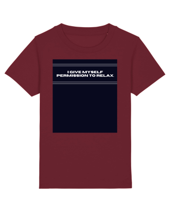 i give myself permission to relax2 Burgundy
